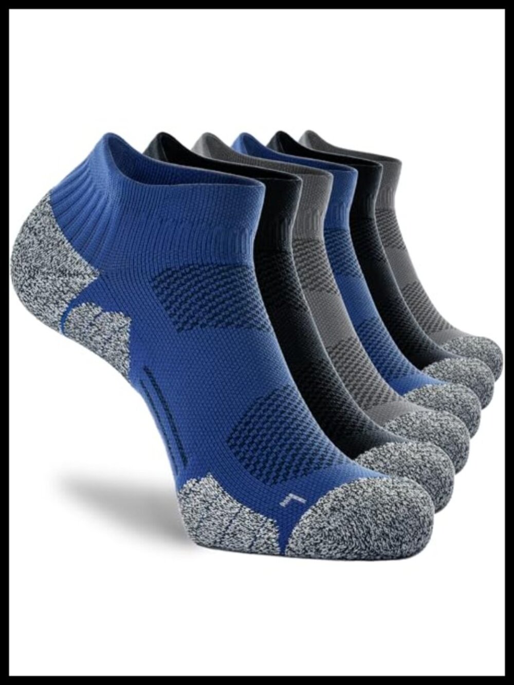 Compression Athletic Ankle Socks Multipack No Show Running Socks
